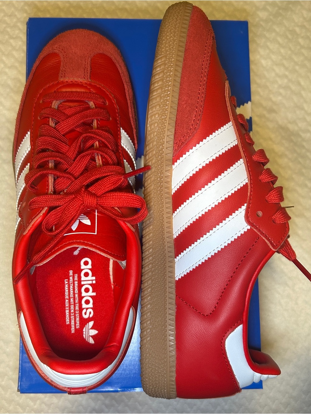 Women’s Adidas Samba OG in Better Scarlet - Picture 2 of 5